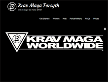 Tablet Screenshot of kravmagaforsyth.com